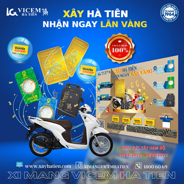 “CÀO NGAY TRÚNG LỚN” cùng XÂY HÀ TIÊN, NHẬN NGAY LÂN VÀNG