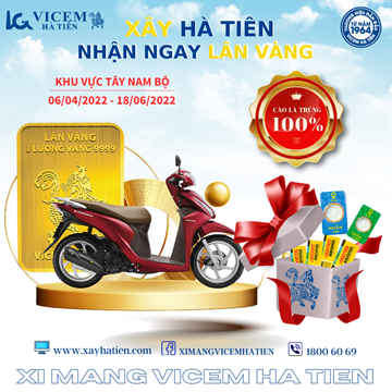 CÀO TRÚNG NGAY 1 LƯỢNG VÀNG SJC cùng Vicem Hà Tiên!!!