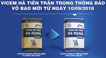 Thông báo thay đổi vỏ bao giấy sang PP các sản phẩm