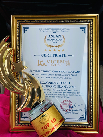 Vicem Hà Tiên đạt giải Top 10 Thương Hiệu Mạnh ASEAN 2019