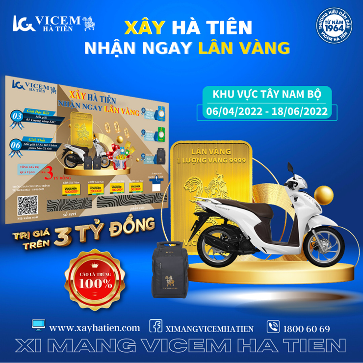 CHỈ CÒN CHƯA ĐẦY 12 GIỜ nữa thôi là chương trình XÂY HÀ TIÊN, NHẬN NGAY LÂN VÀNG đã chính thức khép lại.